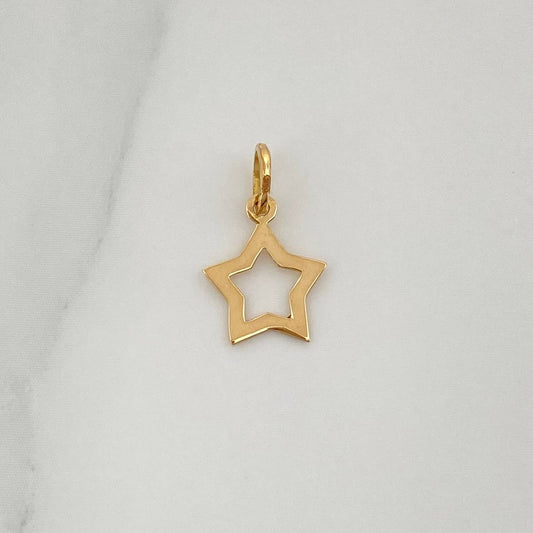 Dije Silueta Estrella 0.25gr / 1.5cm / Oro Amarillo 18K %