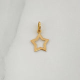 Dije Silueta Estrella 0.25gr / 1.5cm / Oro Amarillo 18K %