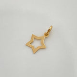 Dije Silueta Estrella 0.25gr / 1.5cm / Oro Amarillo 18K %