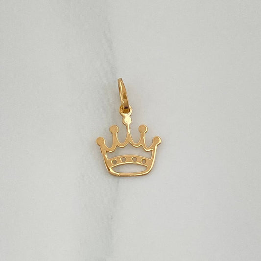 Dije Corona Real 0.25gr / 1.4cm / Oro Amarillo 18K %