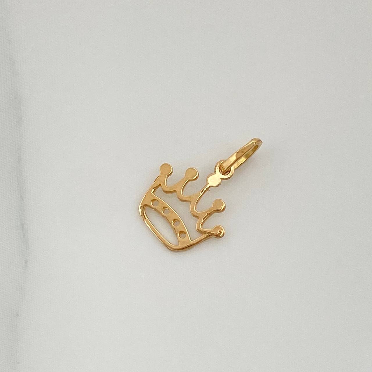 Dije Corona Real 0.25gr / 1.4cm / Oro Amarillo 18K %