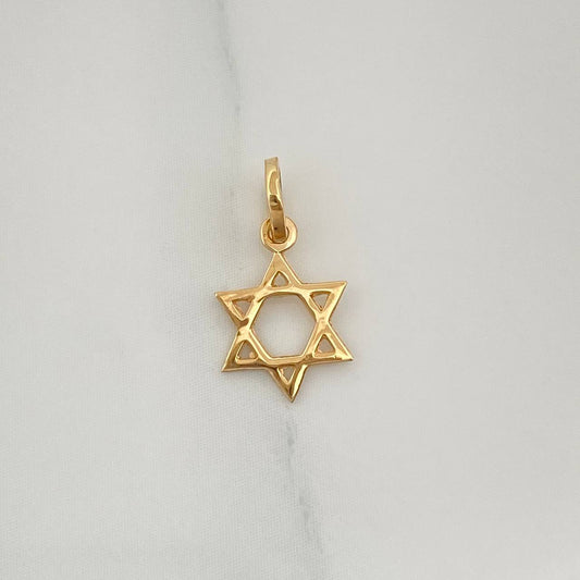 Dije Estrella de David 0.2gr / 1.4cm / Oro Amarillo 18K %