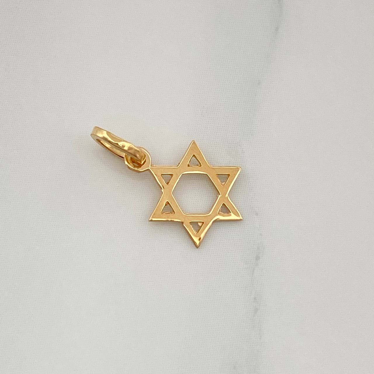 Dije Estrella de David 0.2gr / 1.4cm / Oro Amarillo 18K %