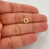 Dije Estrella de David 0.2gr / 1.4cm / Oro Amarillo 18K %