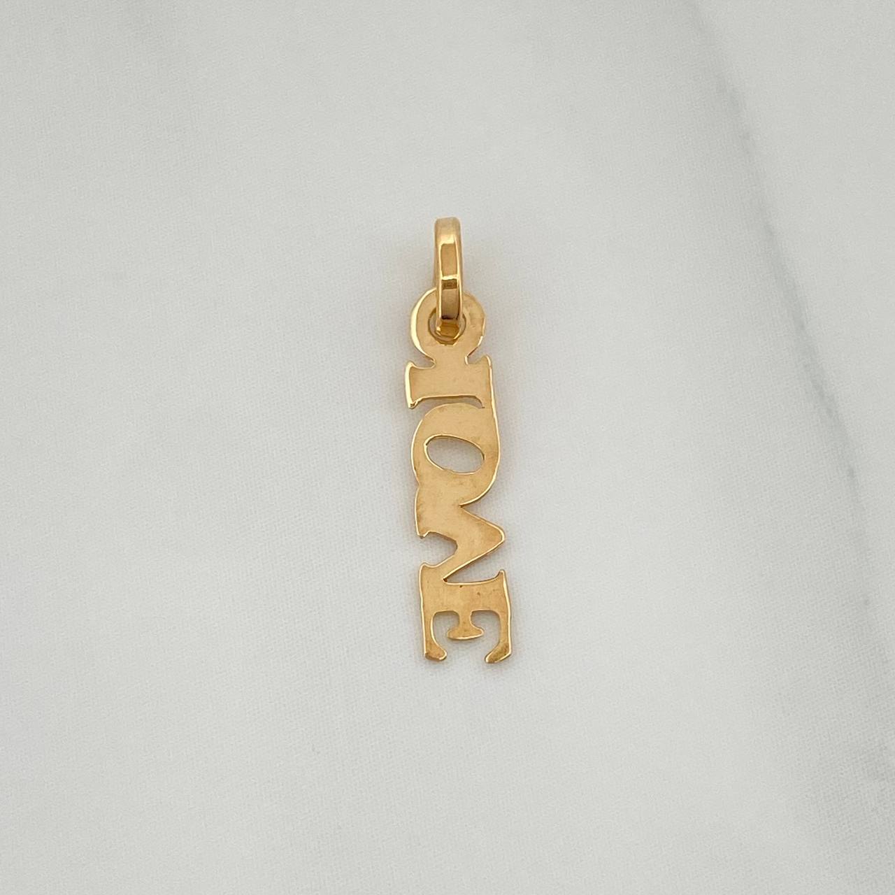 Dije Love 0.25gr / 1.8cm / Oro Amarillo 18K %
