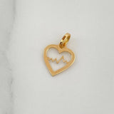 Dije Silueta Corazón 0.25gr / 1.4cm / Oro Amarillo 18K %