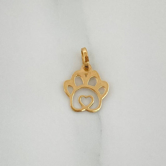 Dije Silueta Huella 0.35gr / 1.4cm / Oro Amarillo 18K %