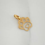 Dije Silueta Huella 0.3gr / 1.4cm / Oro Amarillo 18K %