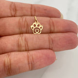 Dije Silueta Huella 0.3gr / 1.4cm / Oro Amarillo 18K %