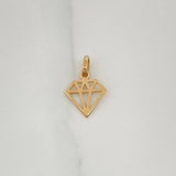 Dije Diamante 0.25gr / 1.4cm / Oro Amarillo 18K %