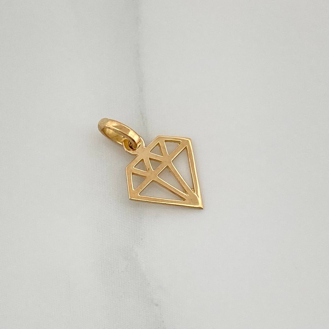 Dije Diamante 0.25gr / 1.4cm / Oro Amarillo 18K %