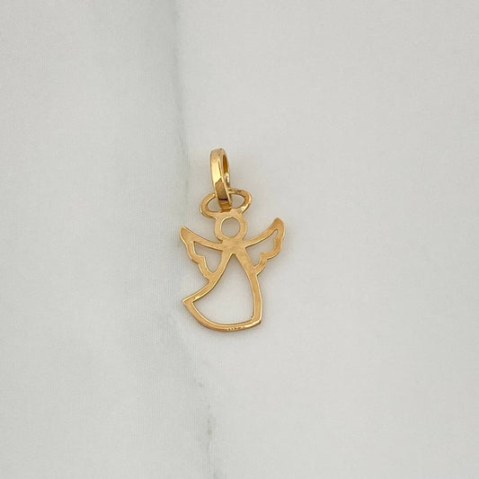 Dije Silueta Ángel 0.25gr / 1.5cm / Oro Amarillo 18K %