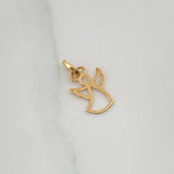 Dije Silueta Ángel 0.25gr / 1.5cm / Oro Amarillo 18K %