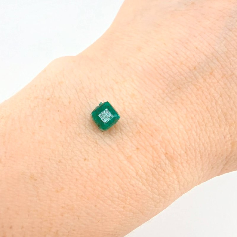 Herraje Morralla Esmeralda Cúbica 5mm Oro Amarillo 18K ©