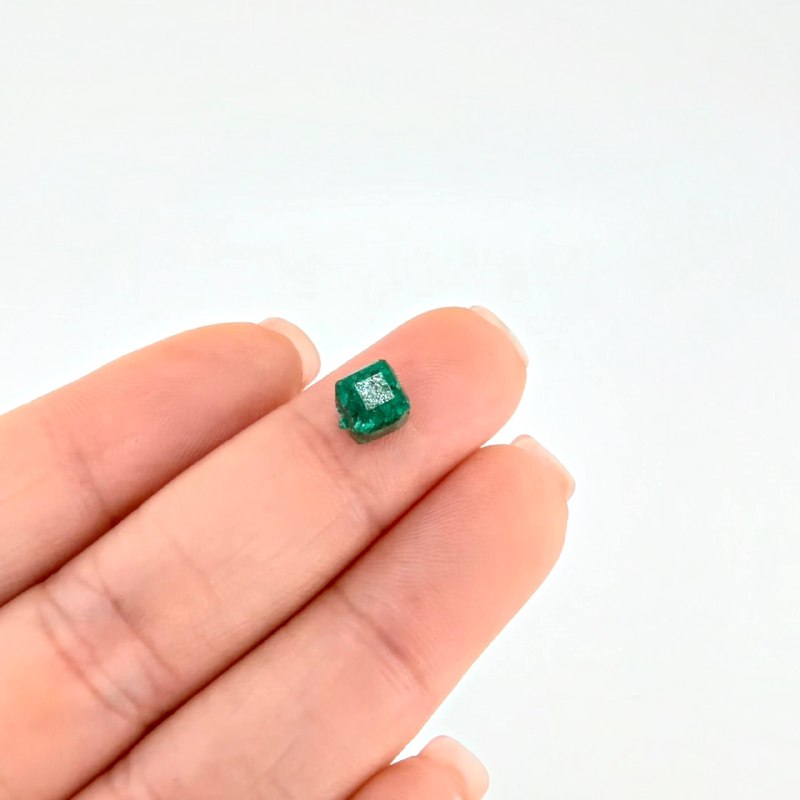 Herraje Morralla Esmeralda Cúbica 5mm Oro Amarillo 18K ©