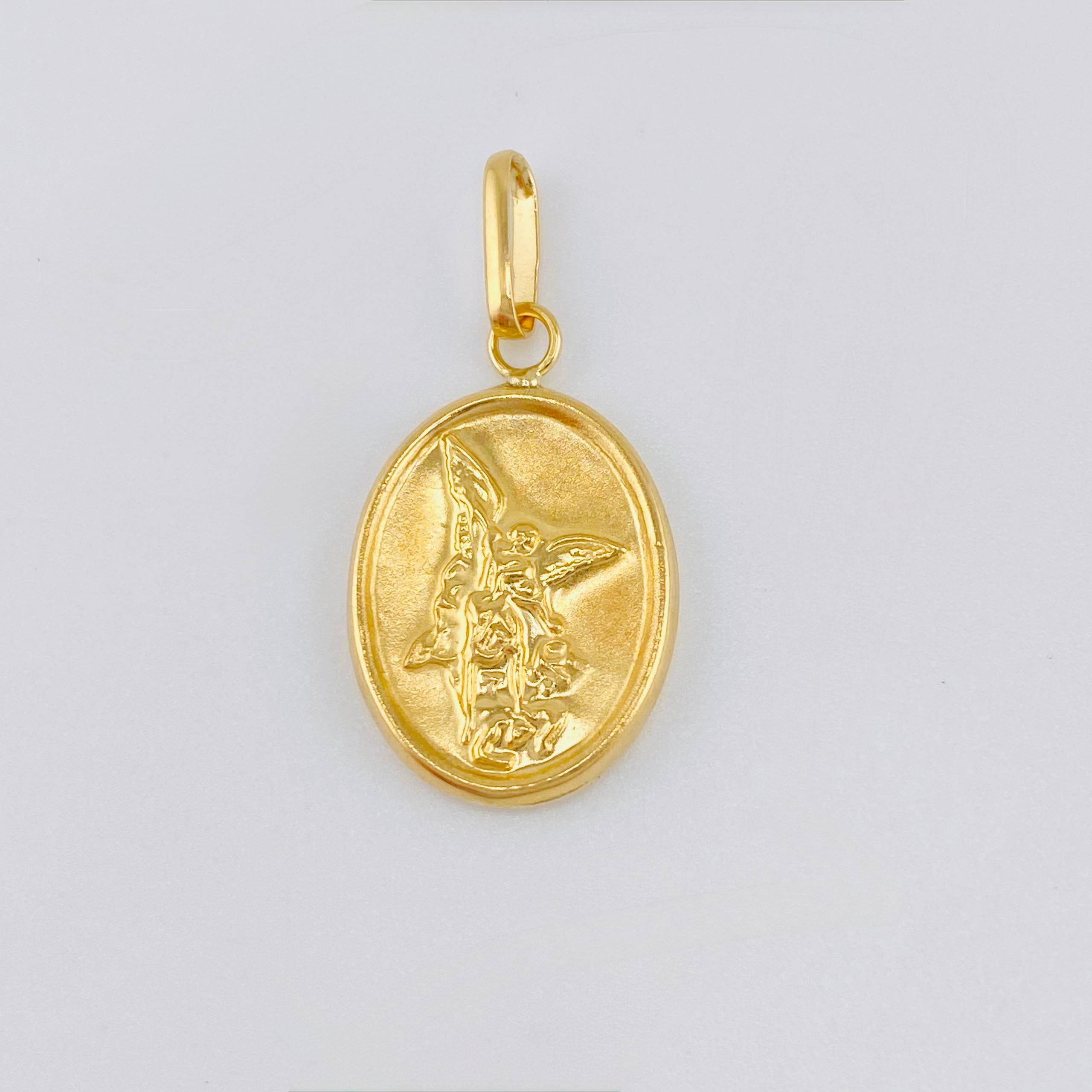 Dije San Miguel Arcangel 0.95gr / 2.7cm / Oro Amarillo 18K ©