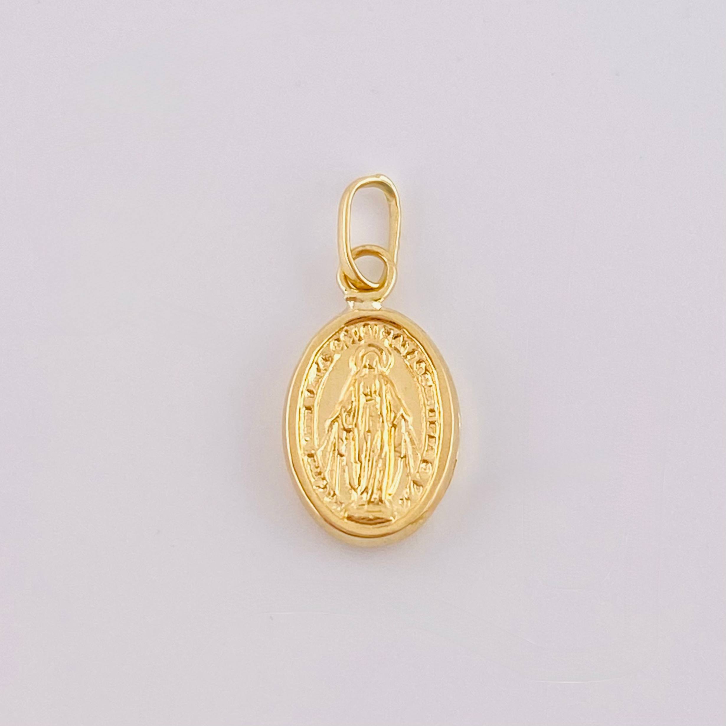 Dije Virgen Milagrosa 0.45gr / 1.7cm / Oro Amarillo 18K ©
