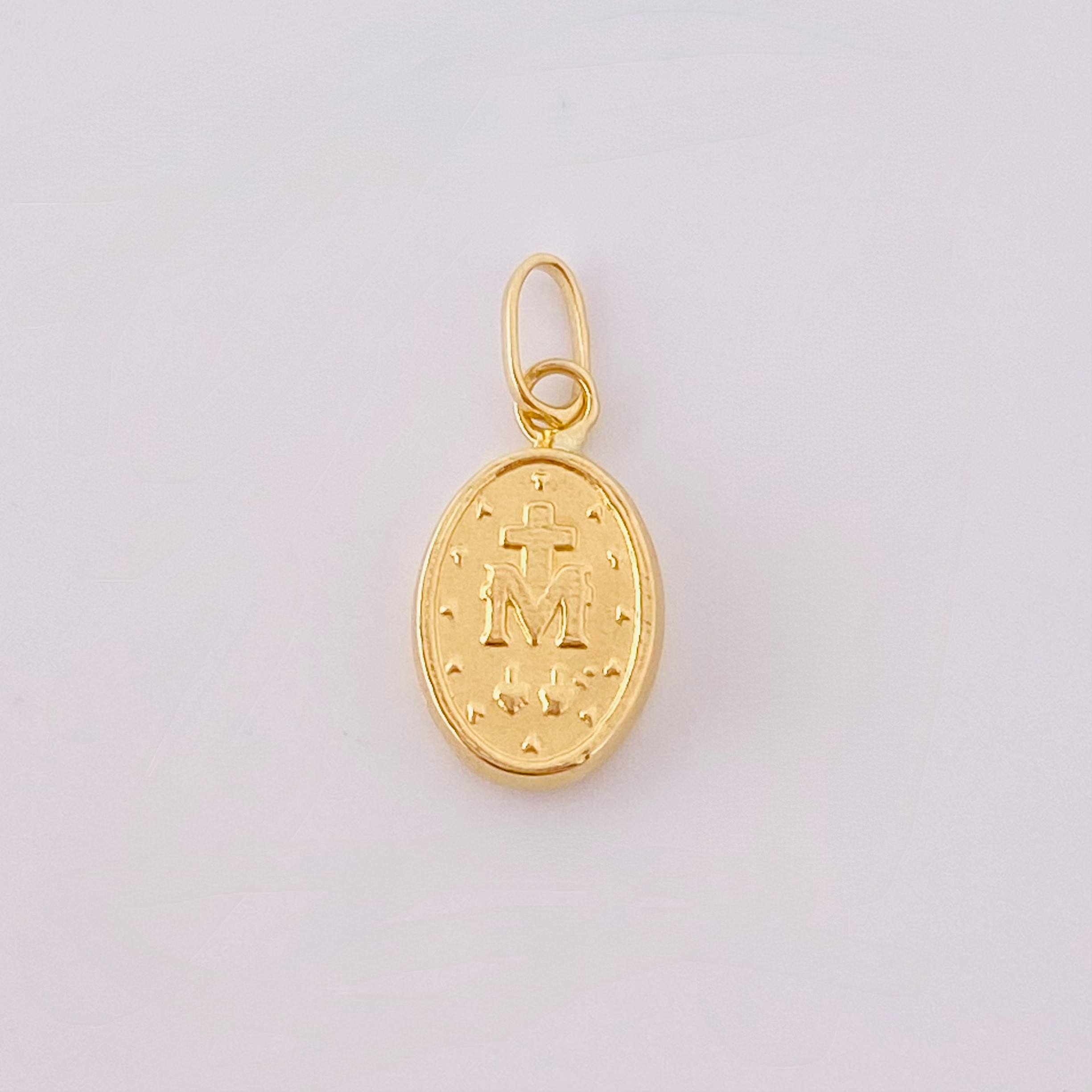 Dije Virgen Milagrosa 0.45gr / 1.7cm / Oro Amarillo 18K ©
