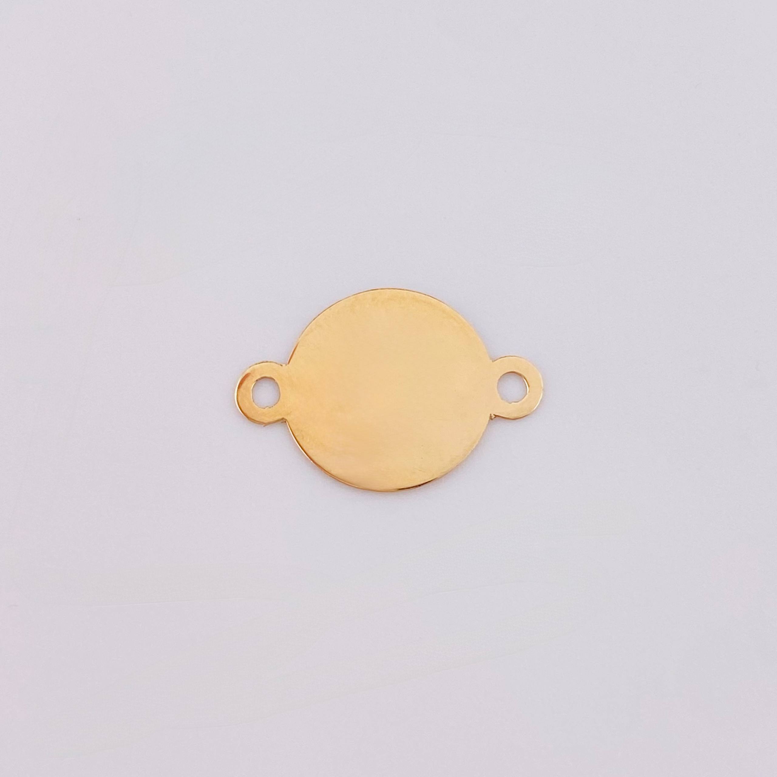 Herraje Circulo 0.55gr / 1.8cm / Oro Amarillo 18K
