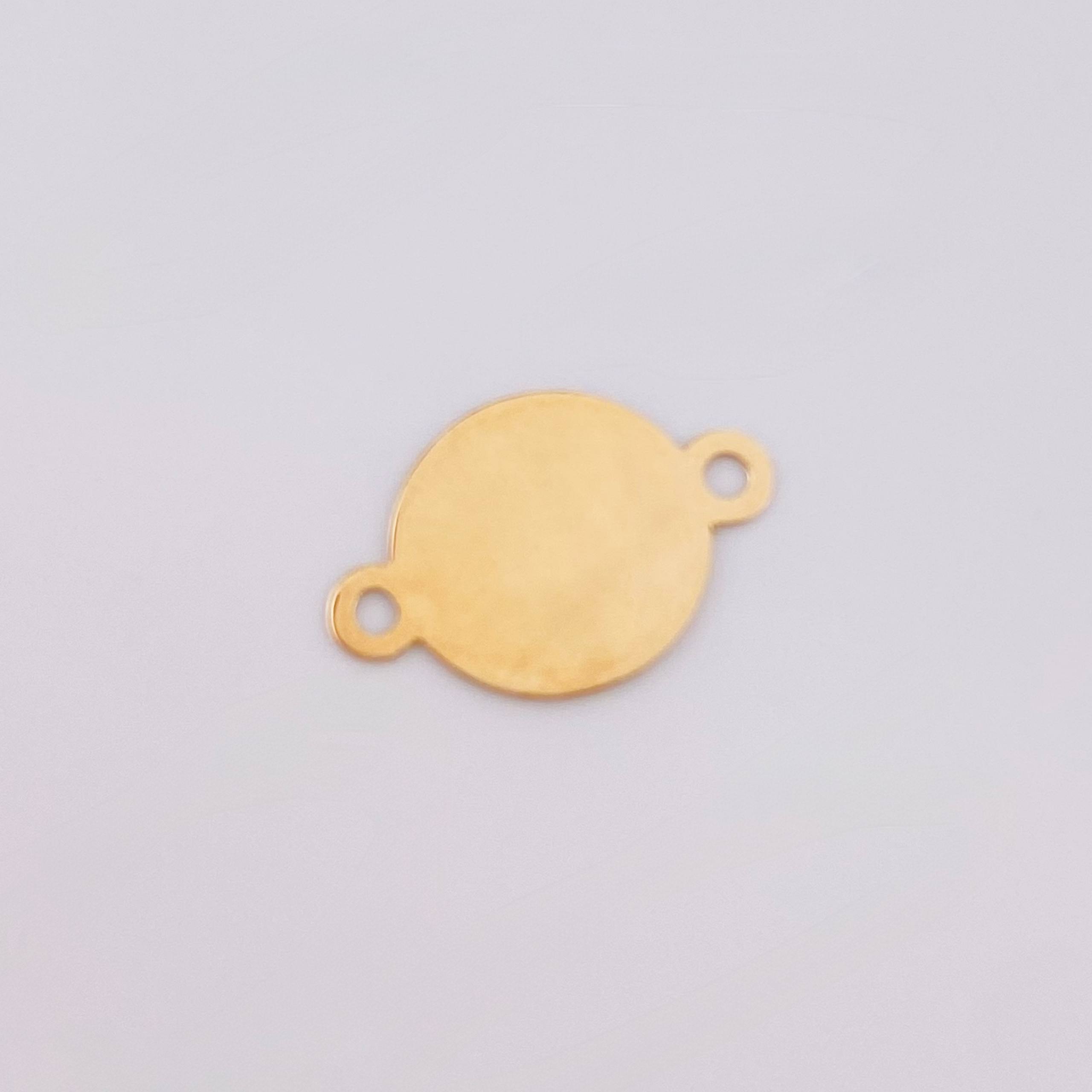 Herraje Circulo 0.5gr / 1.8cm / Oro Amarillo 18K *