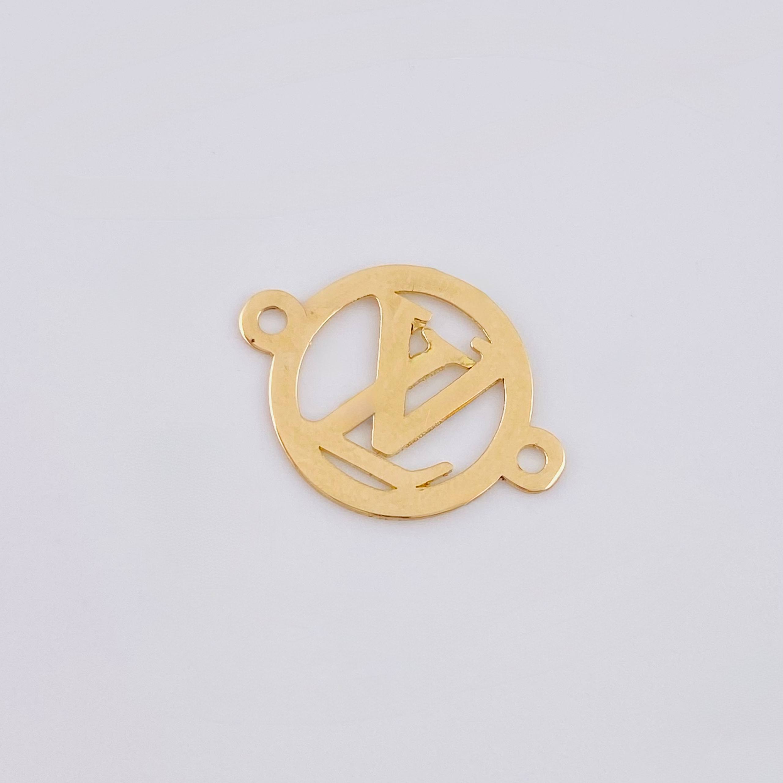Herraje Circulo Letra 0.4 g / 1.8 cm Oro Amarillo 18K
