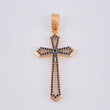 Dije Cruz Romana 10.2gr / 6cm / Oro Rosa 18K ©