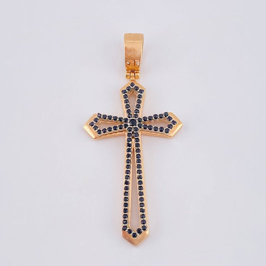 Dije Cruz Romana 10.2gr / 6cm / Oro Rosa 18K ©