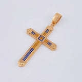 Dije Cruz Rumanic 8.25gr / 6cm / Oro Rosa 18K ©