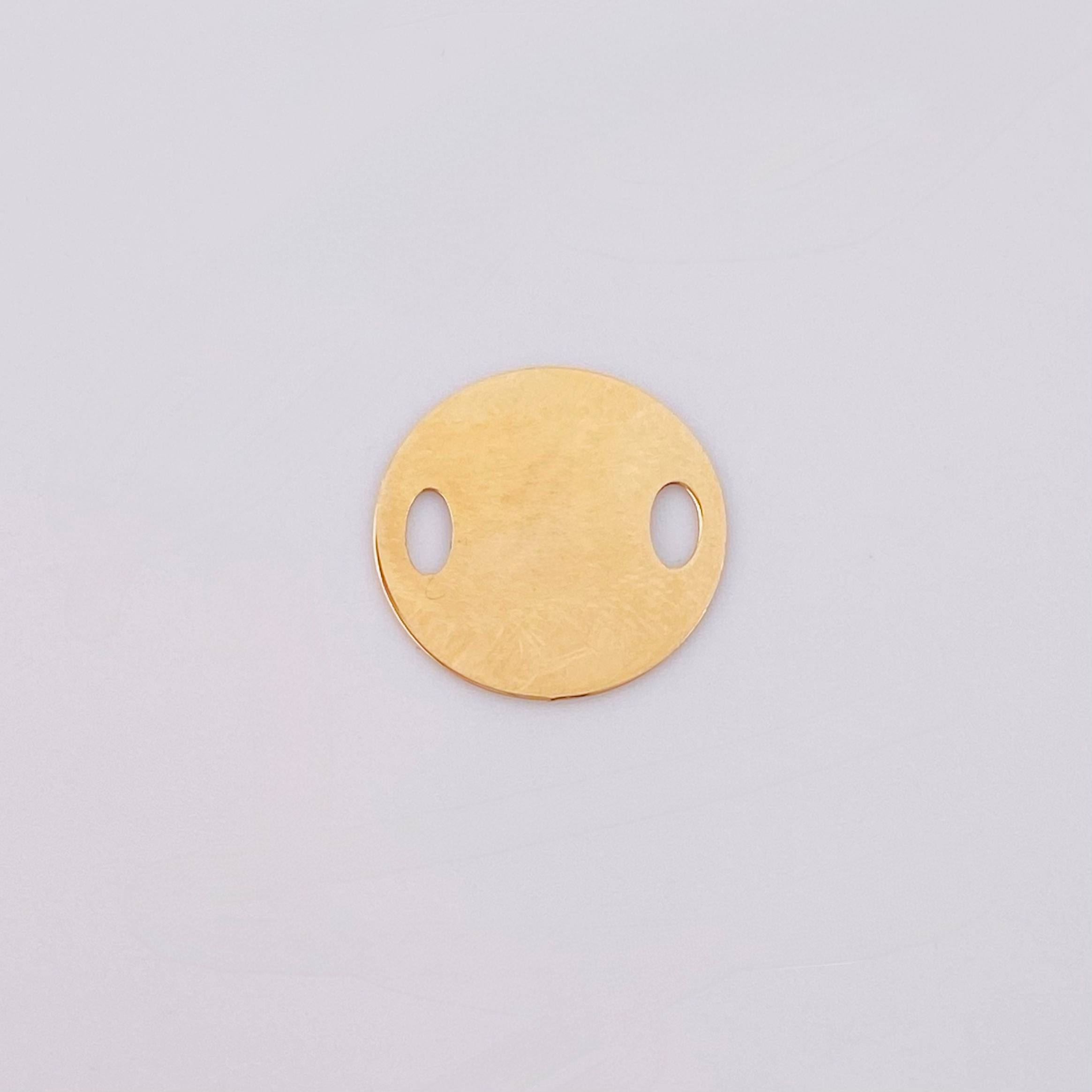 Herraje Circulo 0.5gr / 1.5cm / Oro Amarillo 18K *