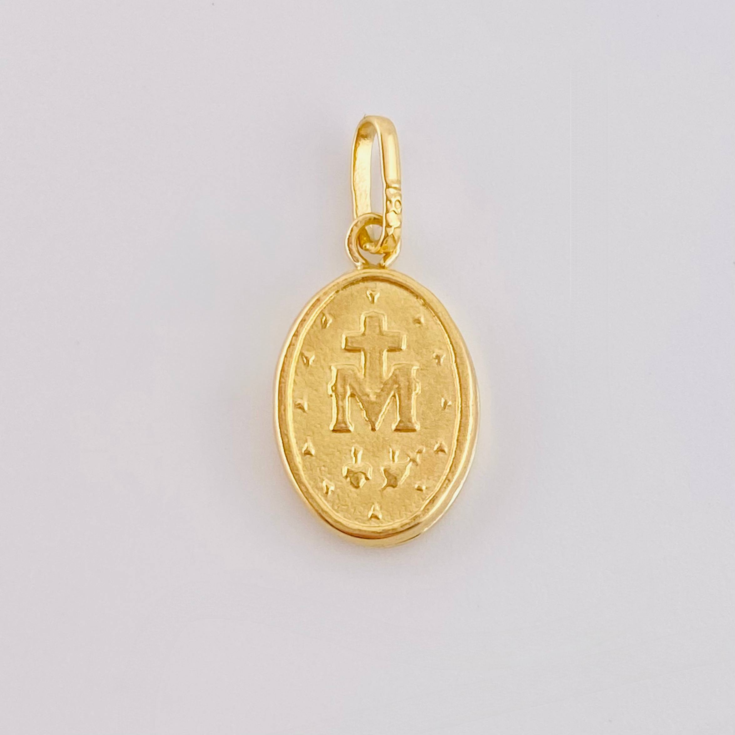Dije Virgen Milagrosa 0.55 g / 2 cm Oro Amarillo 18K