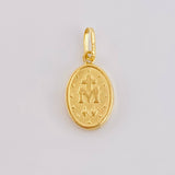 Dije Virgen Milagrosa 0.55 g / 2 cm Oro Amarillo 18K
