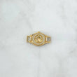 Herraje Cinturon Corona Rx 2.8gr / 2.3cm / Circones Blancos Oro Amarillo 18K *