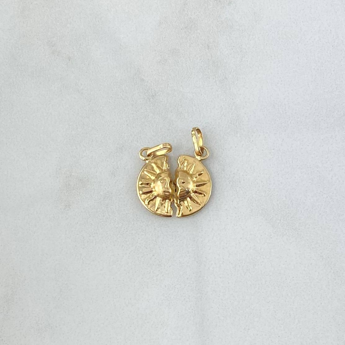 Dije Sol Pareja 1gr / 1.9cm / Oro Amarillo 18K *