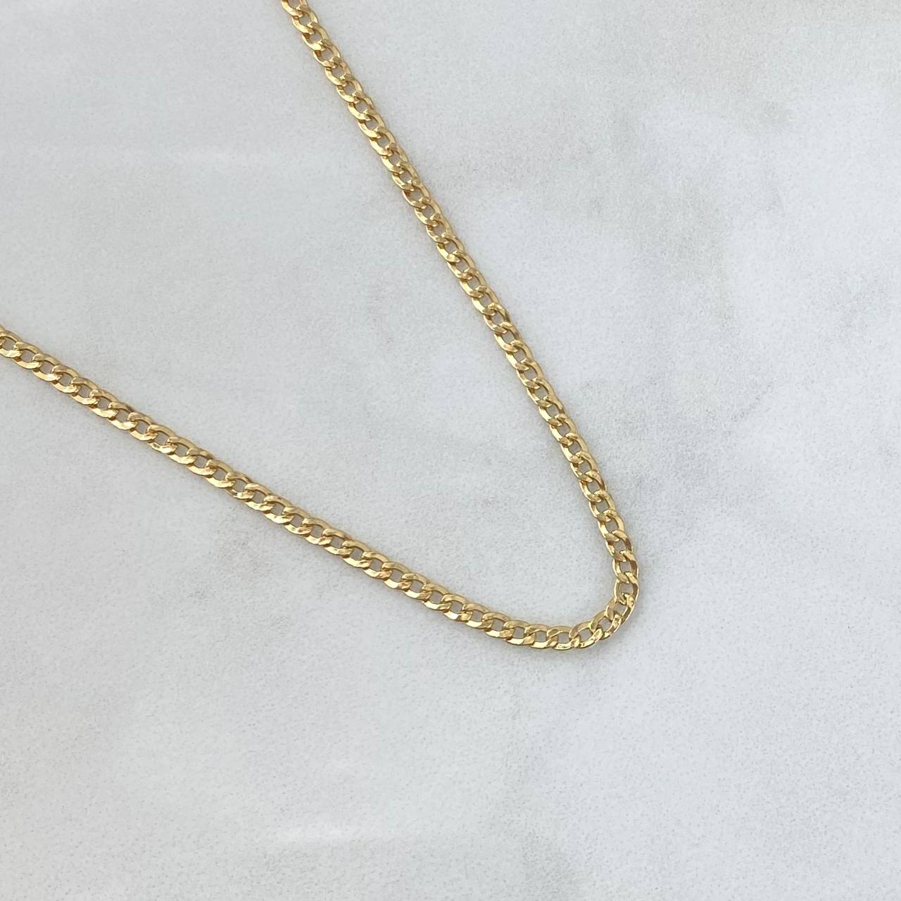 Cadena Cubana 3.35gr / 45cm / 2.2mm Oro Amarillo +0 18K ©