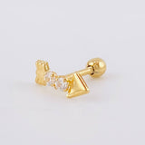 Piercing Flecha 0.35 g / 1.2 cm Oro Amarillo 18K