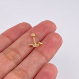 Piercing Flecha 0.35 g / 1.2 cm Oro Amarillo 18K