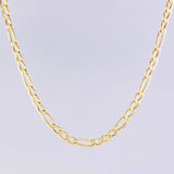 Cadena Figaro 7.7g / 60cm / 4.4mm Oro Amarillo 18K