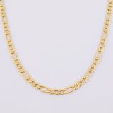 Cadena Figaro 7.7g / 60cm / 4.4mm Oro Amarillo 18K