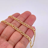 Cadena Figaro 7.3g / 60cm / 2.1mm Oro Amarillo 18K