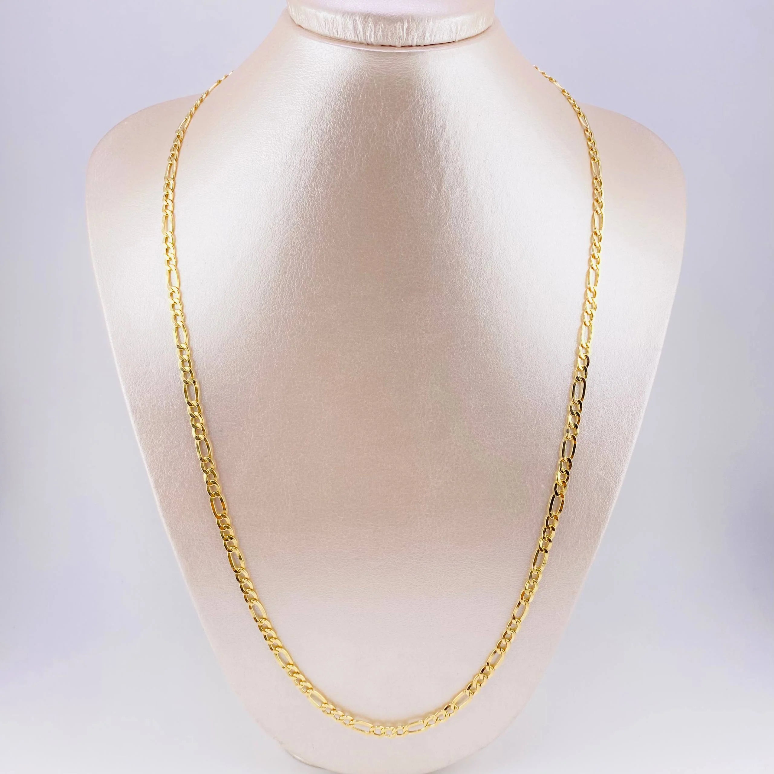 Cadena Figaro 7.3g / 60cm / 2.1mm Oro Amarillo 18K