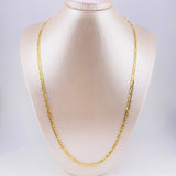 Cadena Figaro 7.7g / 60cm / 4.4mm Oro Amarillo 18K
