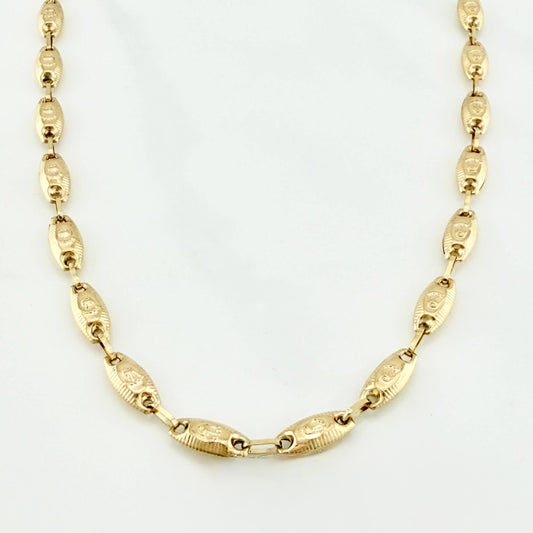 Cadena Rustica Corona 11.3 g / 62 cm / 3.4 mm Oro Amarillo 18K