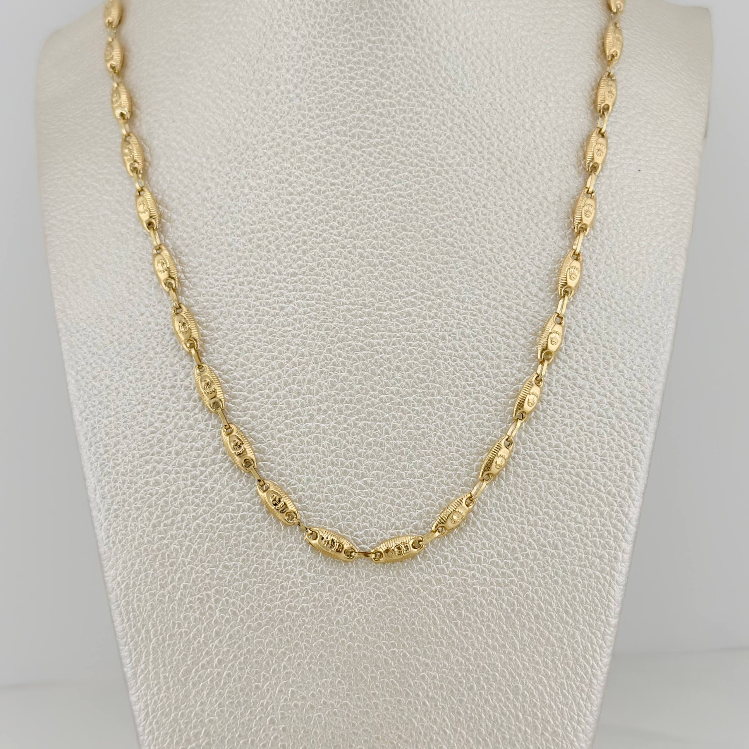 Cadena Rustico Corona 11.45 g / 61 cm / 4.38 mm Oro Amarillo 18K