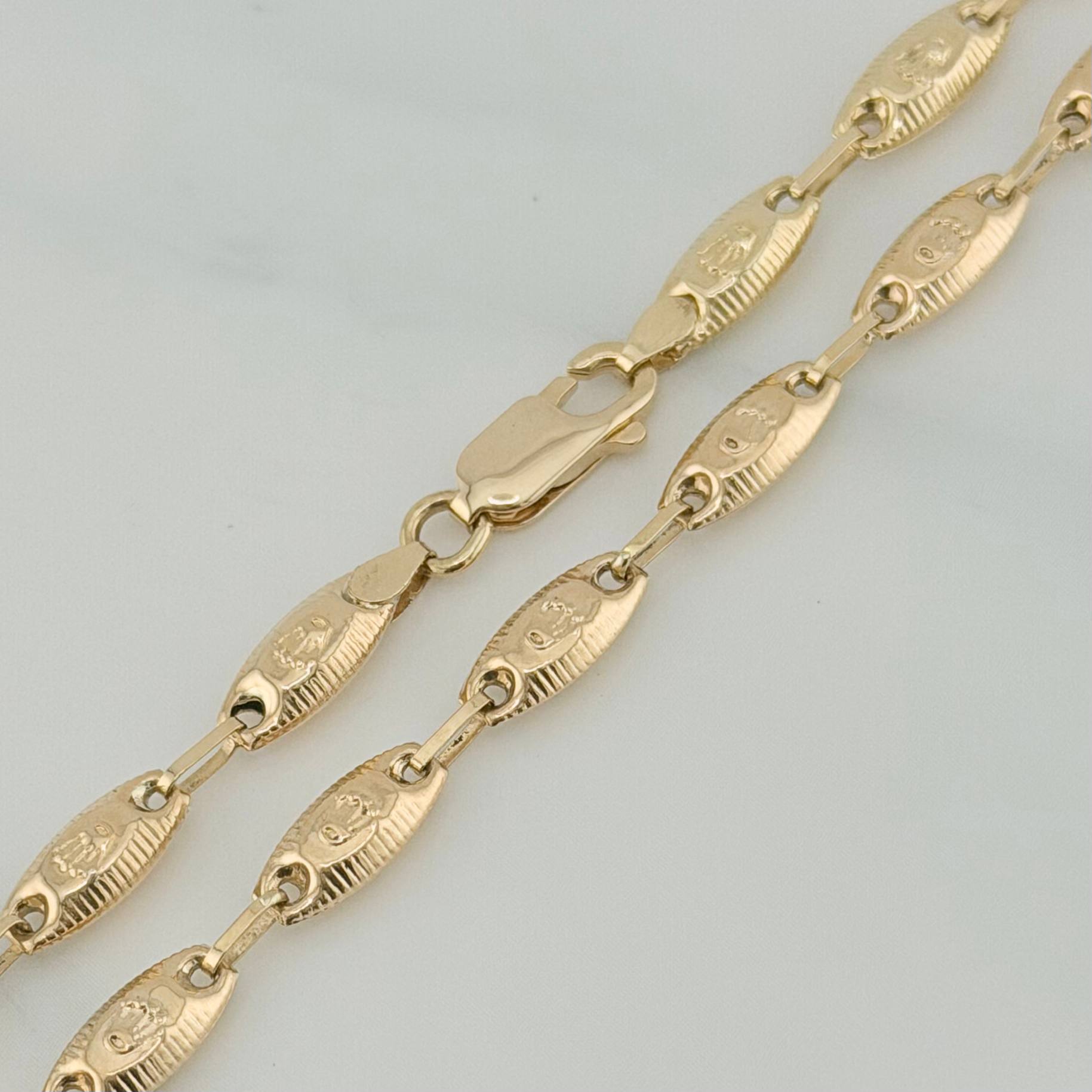 Cadena Rustico Corona 11.45 g / 61 cm / 4.38 mm Oro Amarillo 18K