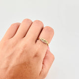 Anillo Corona Corazon 2gr / T7 / Oro Amarillo 18K