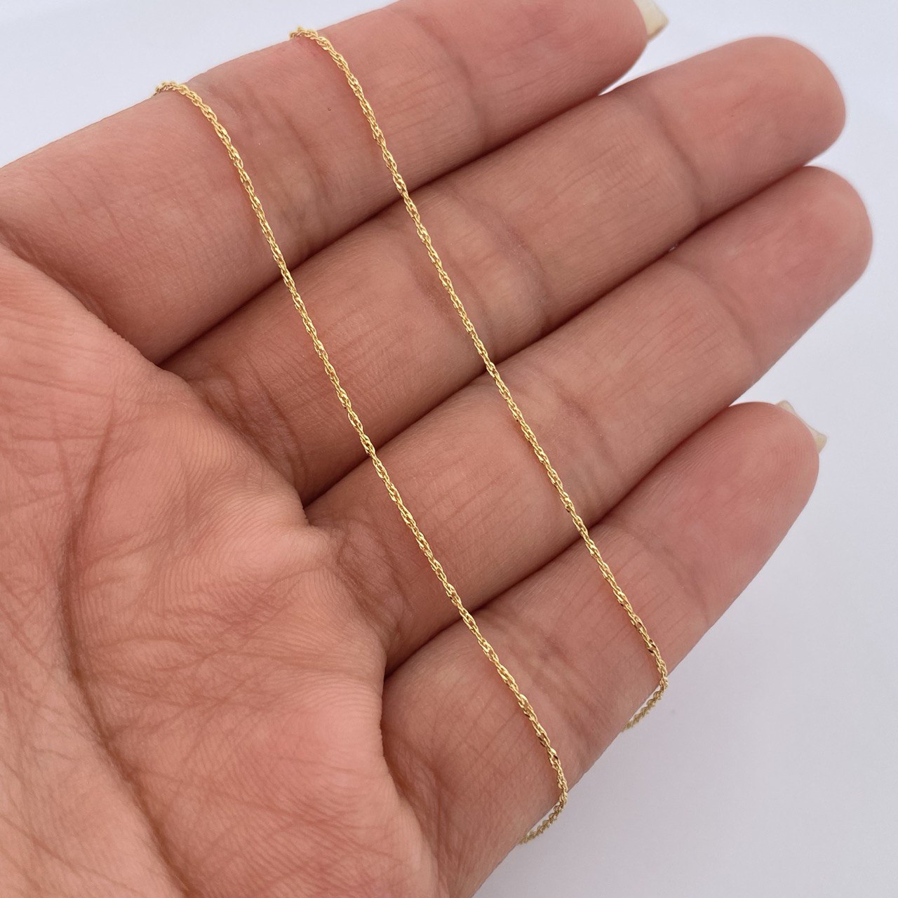 Cadena Singapur 1.1gr / 50cm / +3Oro 18K &