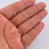 Cadena Singapur 1.1gr / 50cm / +3Oro 18K &