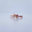 Anillo Fe 2.3gr / T7 1/4 / Circones Colores Oro Rosa 18K &