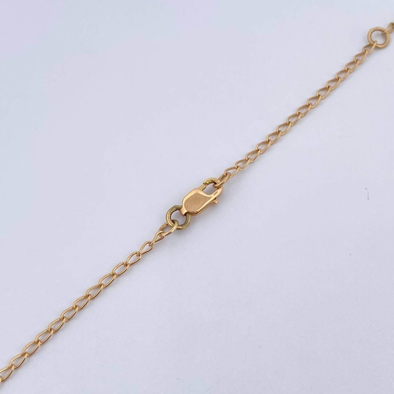 Cadena Espiga Trebol 9.15gr / 49.9cm-52.2cm / 1.2mm Diamantada Oro Amarillo Nac.Esp. 18K &