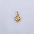 Dije Trebol 1.35gr / 1.7cm / Diamantado Oro Amarillo Nac.Esp. 18K &